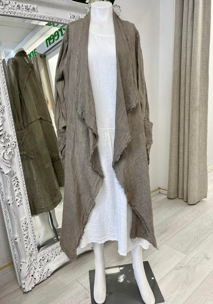 Mocha / XS / 100% Linen