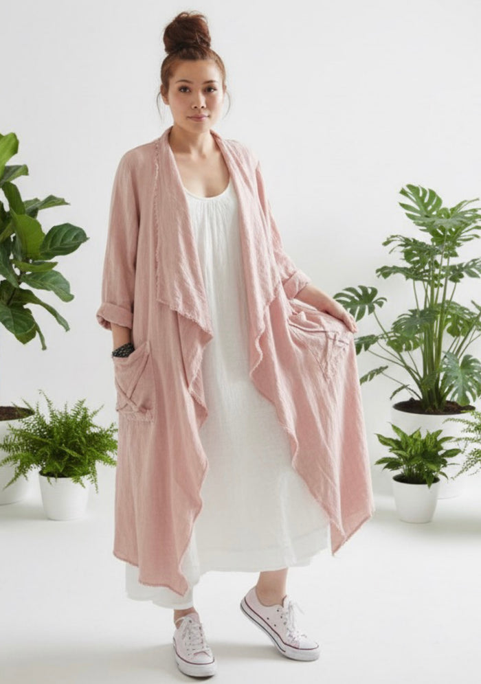 Blush Pink / S / 100% Linen