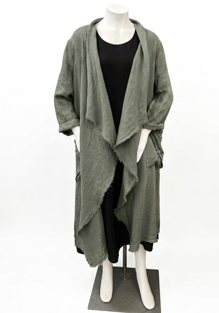 Khaki / XS / 100% Linen