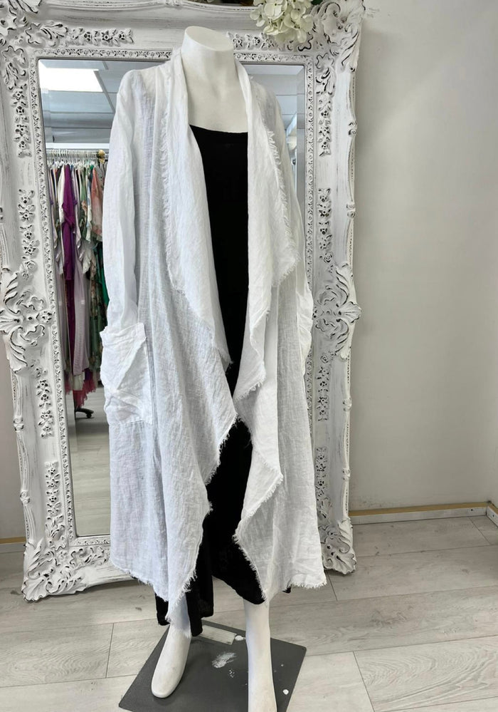 White / XS / 100% Linen