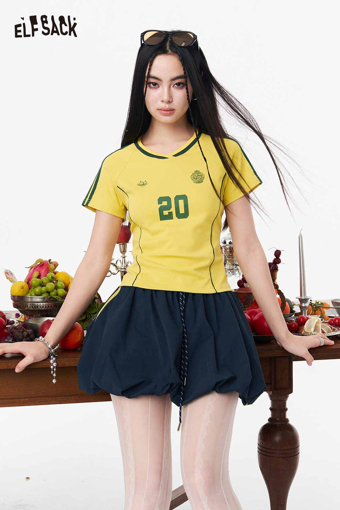 ELFSACK Assorted Jersey Style Number Print T-shirts