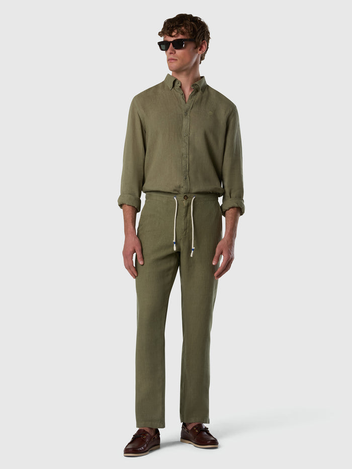 2 | Deep green | breeze-regular-fit-wdrawstring-long-trouser-673405