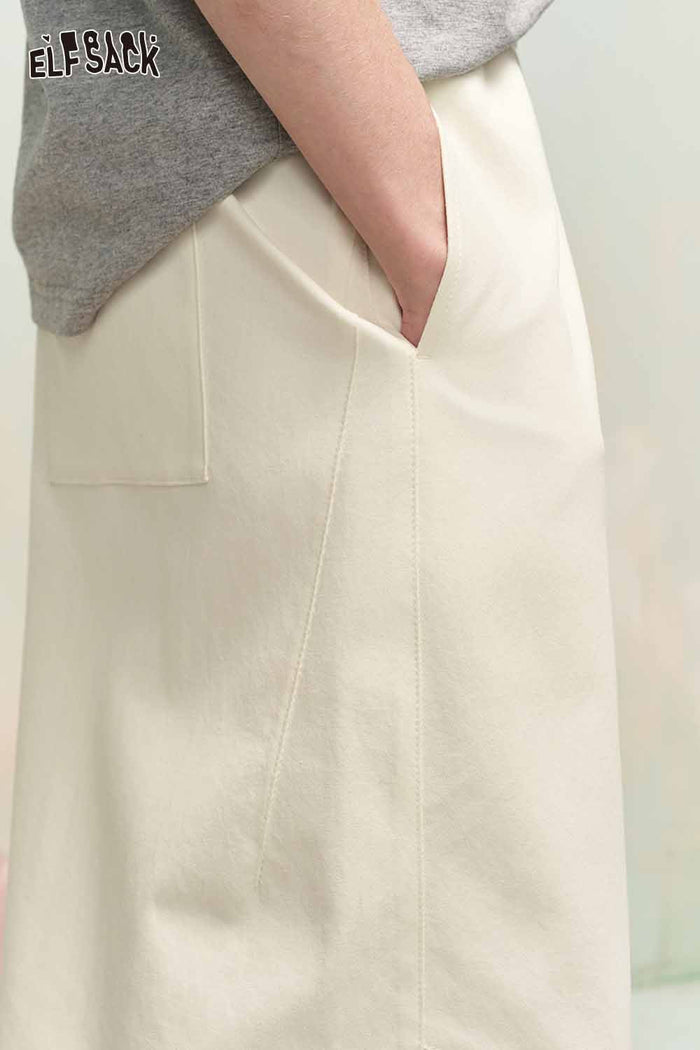 ELFSACK Casual Wide Leg Pants with Relaxed Fit