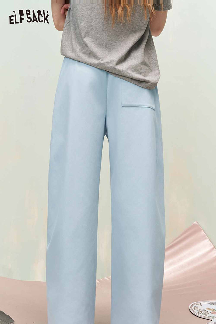 ELFSACK Casual Wide Leg Pants with Relaxed Fit
