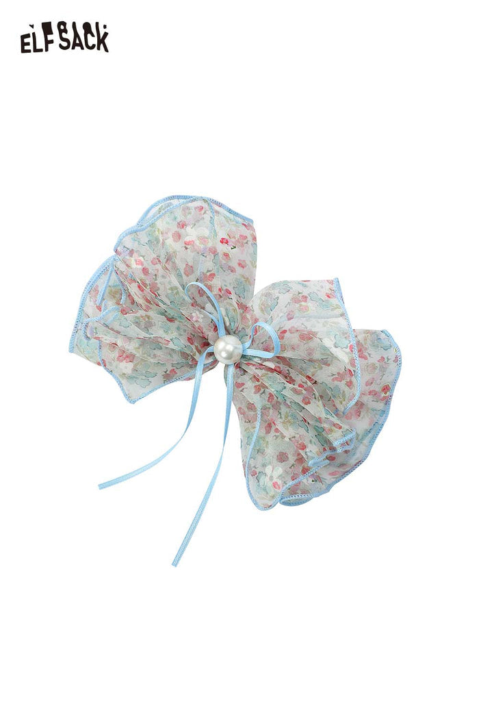 ELFSACK Fairycore Floral Pearl Hair Clip