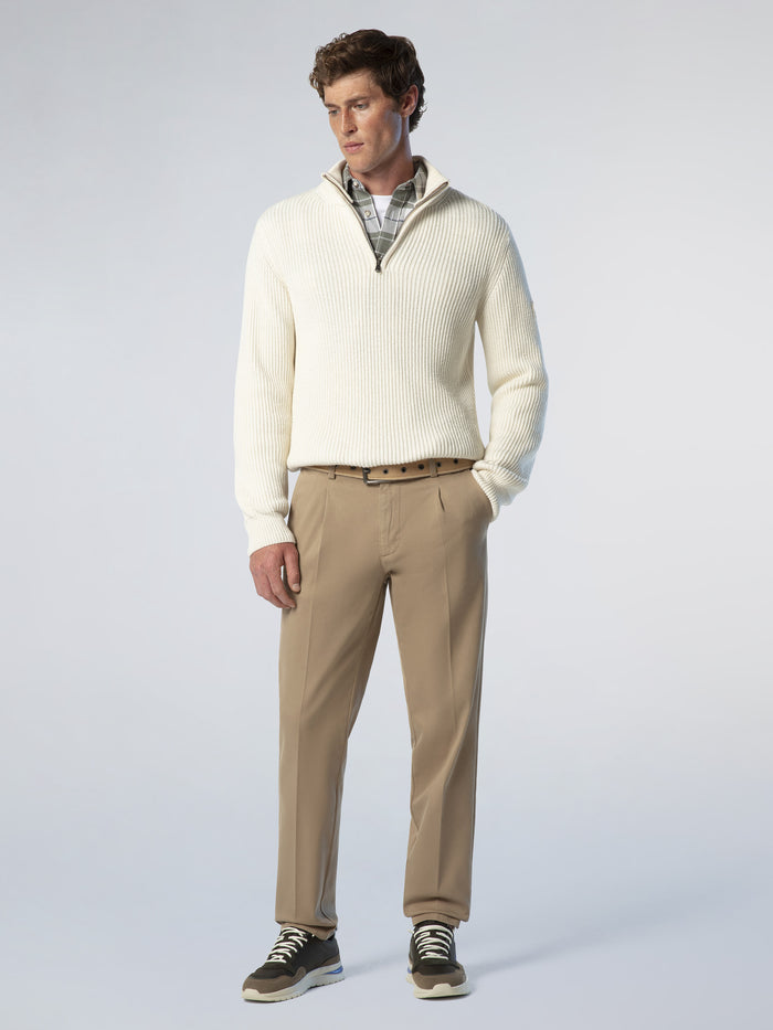 5 | Marshmallow | half-zip-5gg-knitwear-699179
