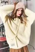 ELFSACK Free Bag Kawaii Christmas Sweater Women Korean Fashion Tops