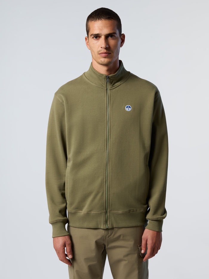 1 | Deep green | basic-full-zip-sweatshirt-1-691221
