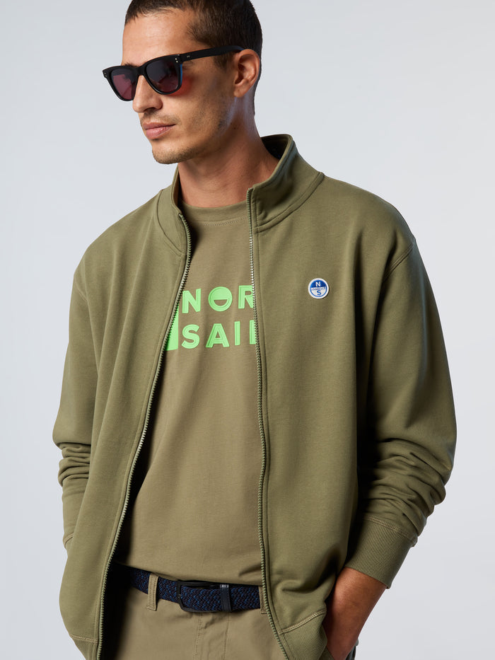 2 | Deep green | basic-full-zip-sweatshirt-1-691221