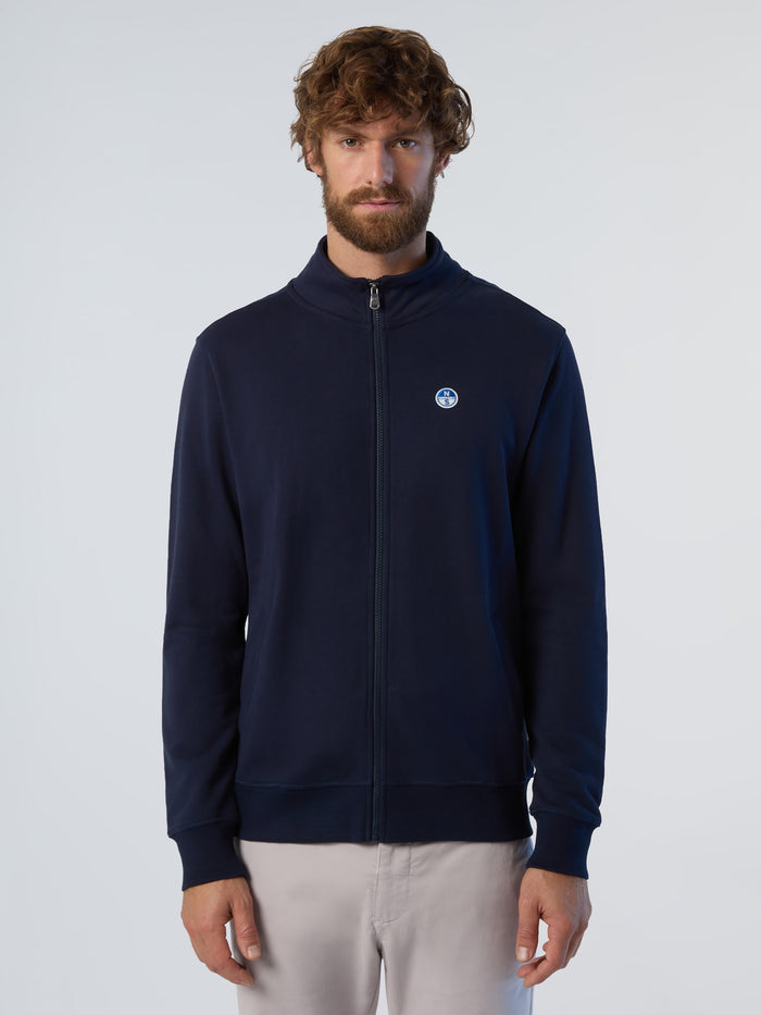 1 | Navy blue | basic-full-zip-sweatshirt-1-691221