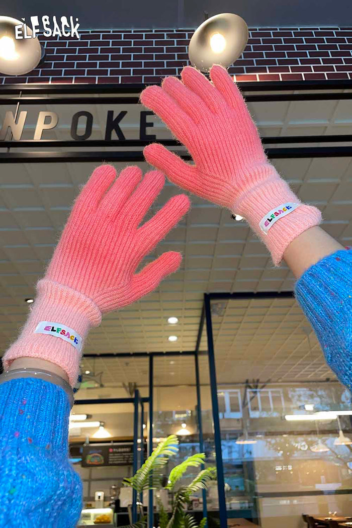 ELFSACK Gradient-colored Rubber-coated Casual Gloves