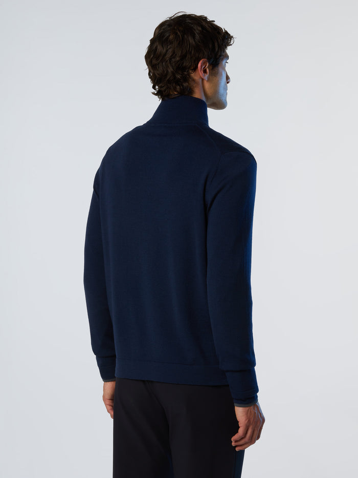 4 | Navy blue | half-zip-14gg-knitwear-699219