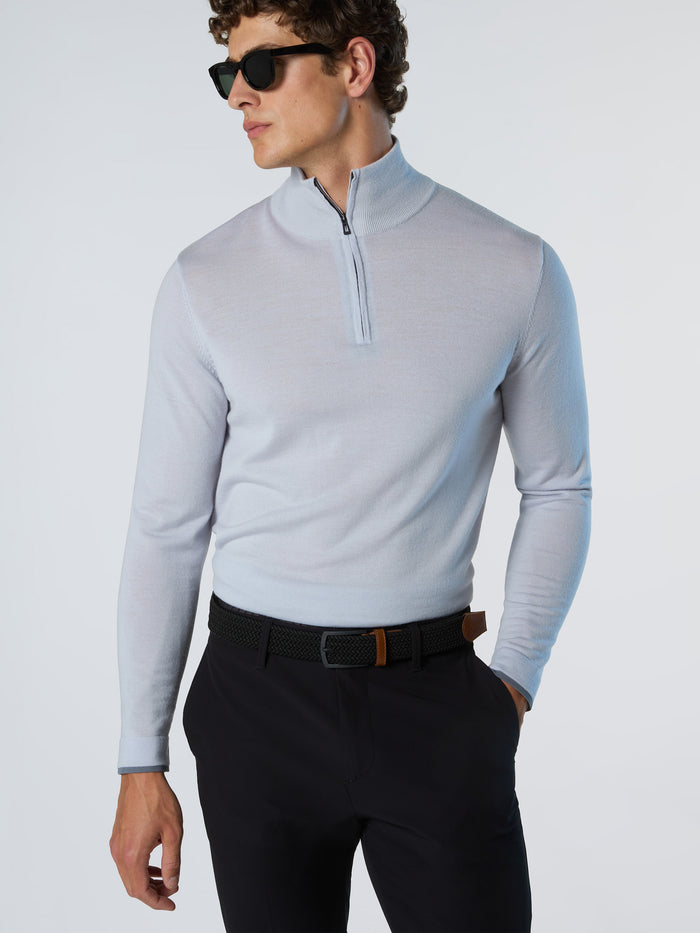 2 | Micro chip grey | half-zip-14gg-knitwear-699219
