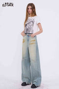 ELFSACK High Waist Wide Leg Jeans