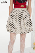 ELFSACK High Waisted Flower Bud Short Chic Skirt