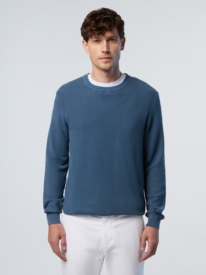 1 | Dark denim | crew-neck-12gg-knitwear-1-699834