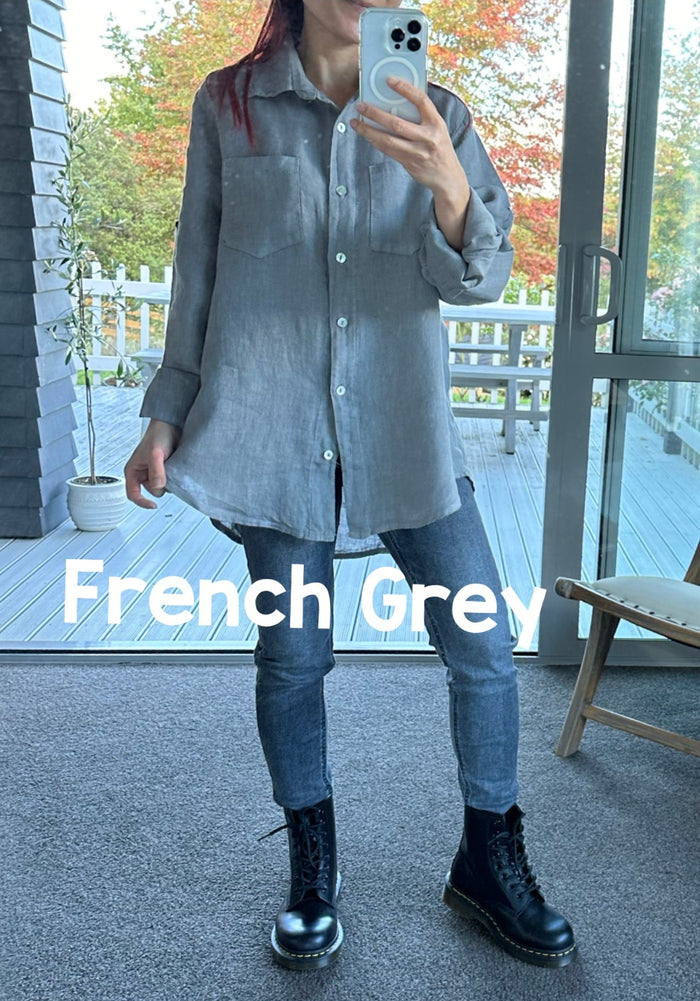 French Grey / XS / 100% Linen