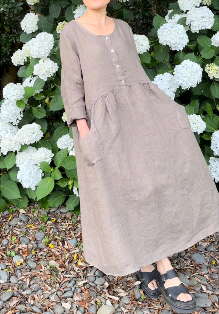 Mocha / XS / 100% Linen