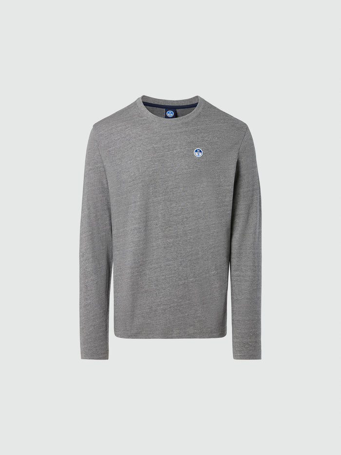 hover | Medium grey melange | basic-bollo-t-shirt-long-sleeve-692971-1