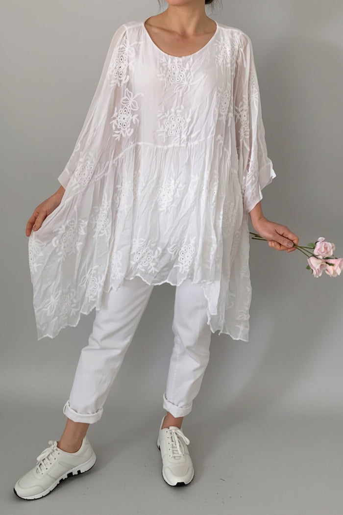 Made In Italy Eve Lace Top