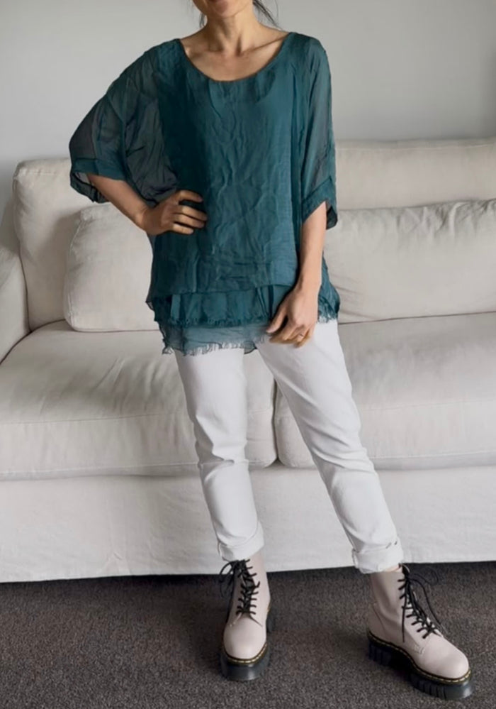 Made in Italy Lavinia Silk Top