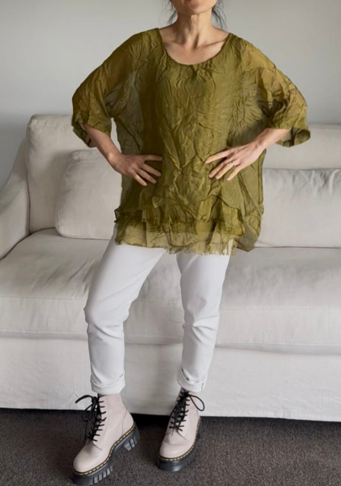 Made in Italy Lavinia Silk Top