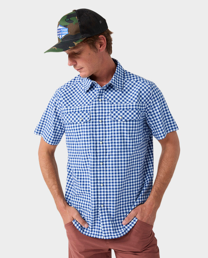 Cobalt Night Gingham