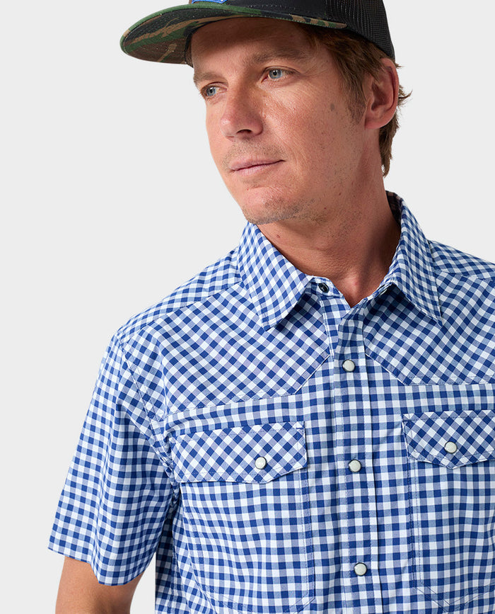 Cobalt Night Gingham