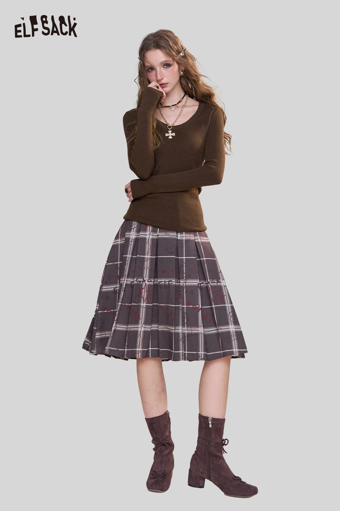 ELFSACK Minimalist Design and Versatile Styling Classic Knit Pullover