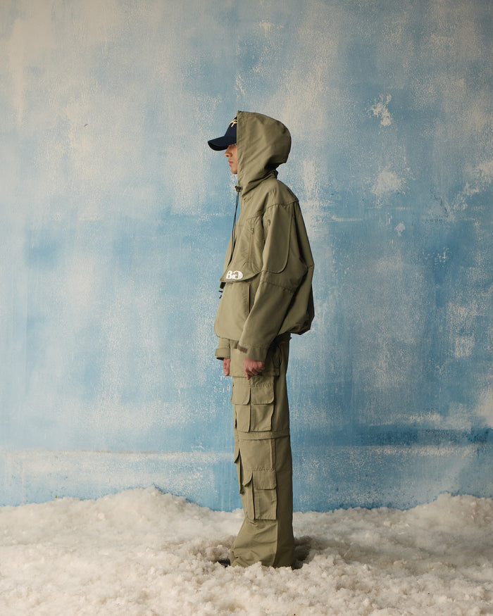 Olive Techwear Over-Jacket