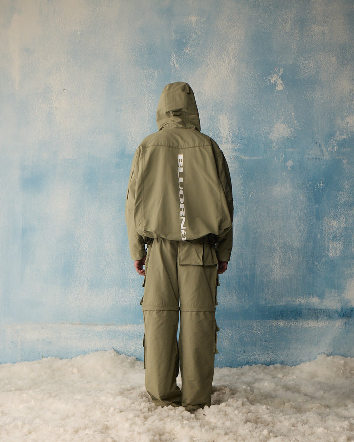Olive Techwear Over-Jacket