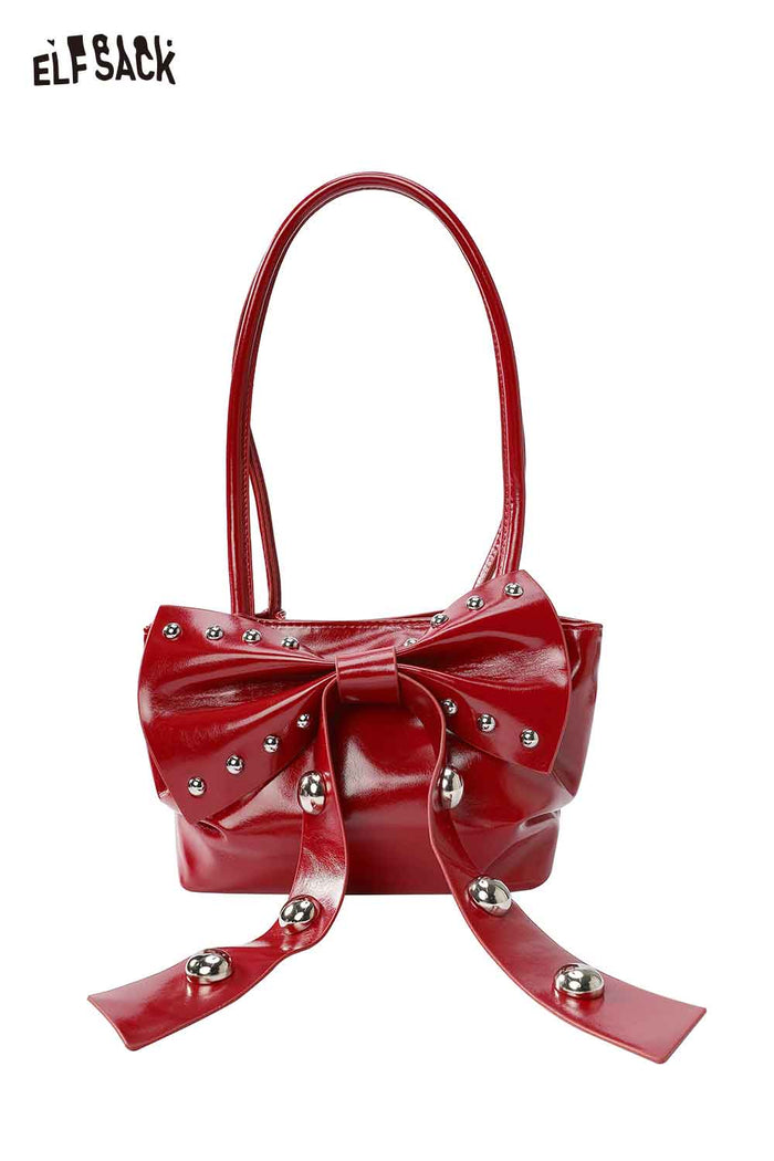 ELFSACK PU Fur Structured West Highland Terrier Adjustable Strap Mini Bag