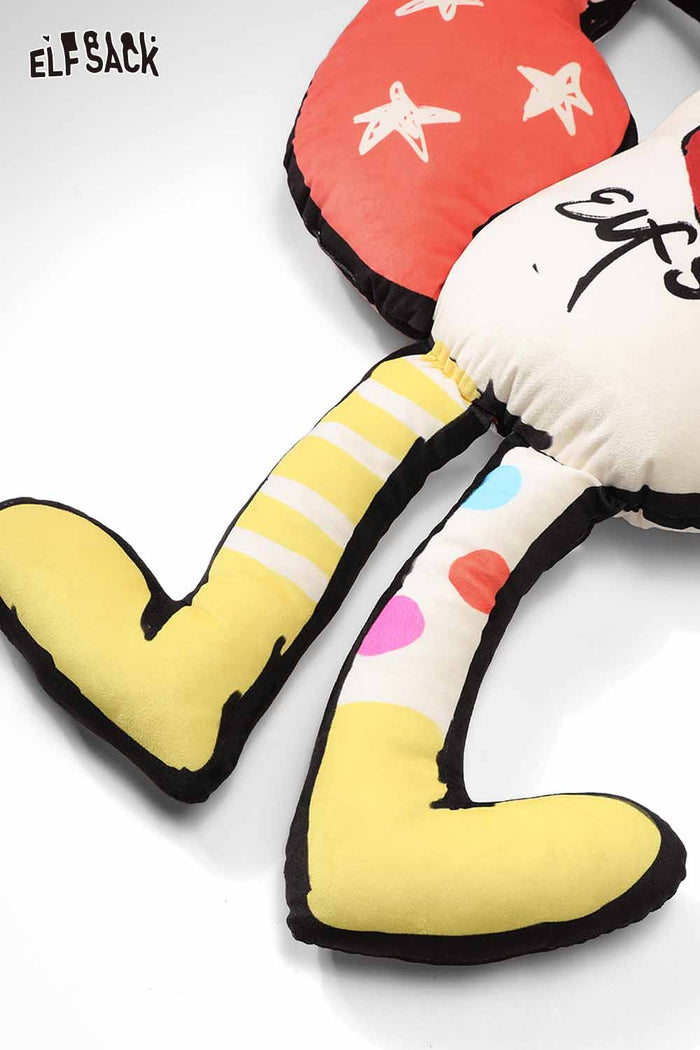 ELFSACK Soft Fox-Shaped Colorful Plush Cushion