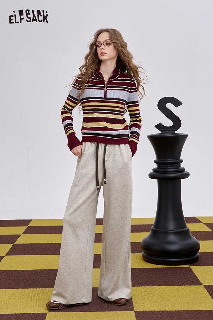ELFSACK Soft Loose Drawstring Long Pants