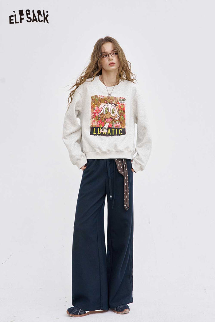ELFSACK Soft Loose Drawstring Long Pants