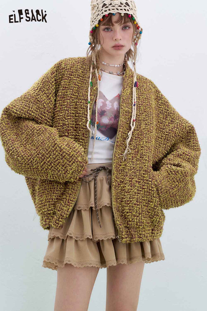 ELFSACK Sparkle Quilted Jacket