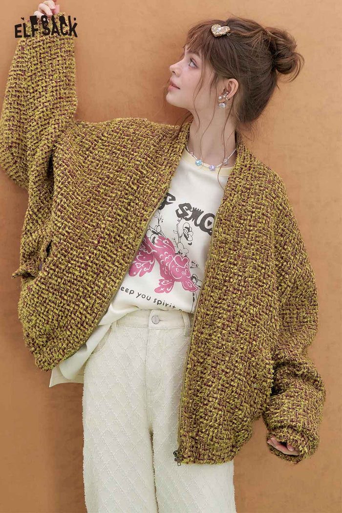 ELFSACK Sparkle Quilted Jacket