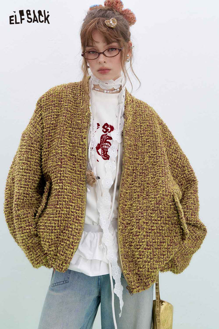 ELFSACK Sparkle Quilted Jacket