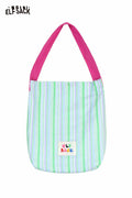 ELFSACK Striped Canvas Tote Bag