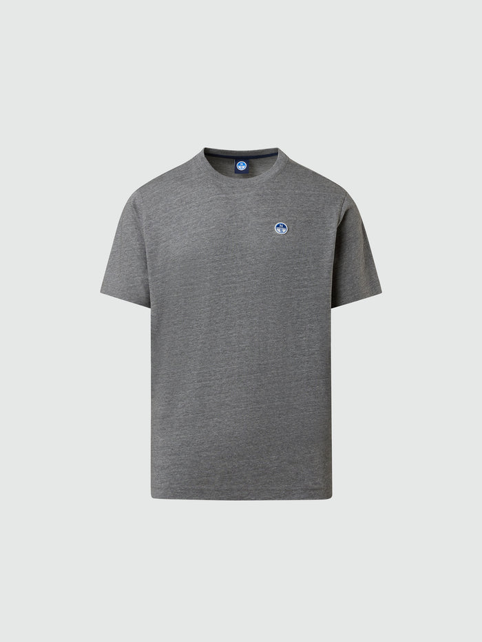 hover | Medium grey melange | t-shirt-short-sleeve-basic-bollo-692970-2