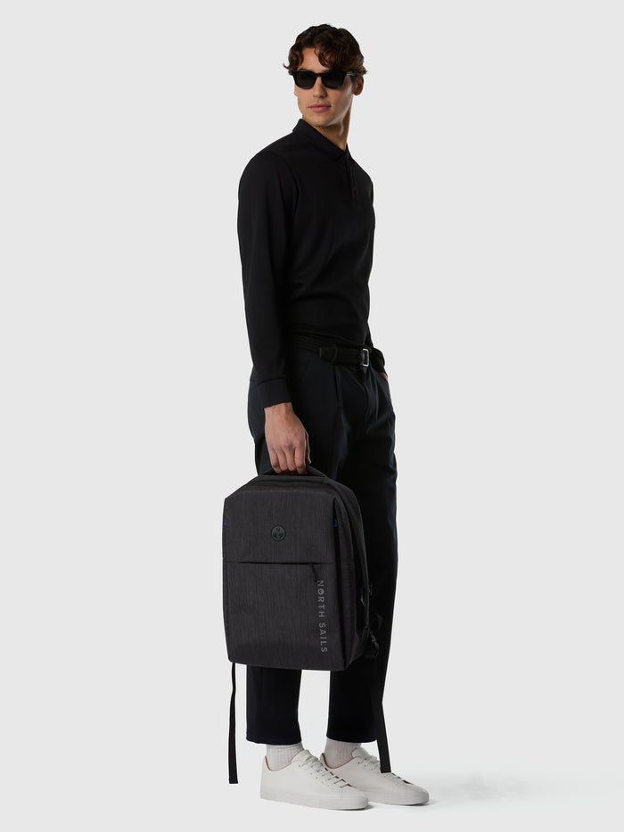 1 | Dark grey melange | backpack-18l-631310