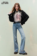 ELFSACK Vintage High Waist Flared Jeans
