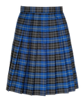 Winterbottom Senior Girls Stitch Down Knife Pleat Skirt - BLUE TARTAN