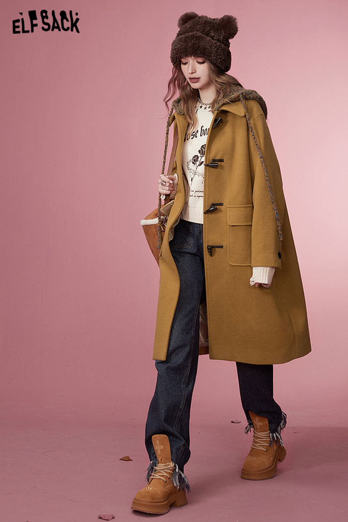 ELFSACK Women Korean Fashion Coats