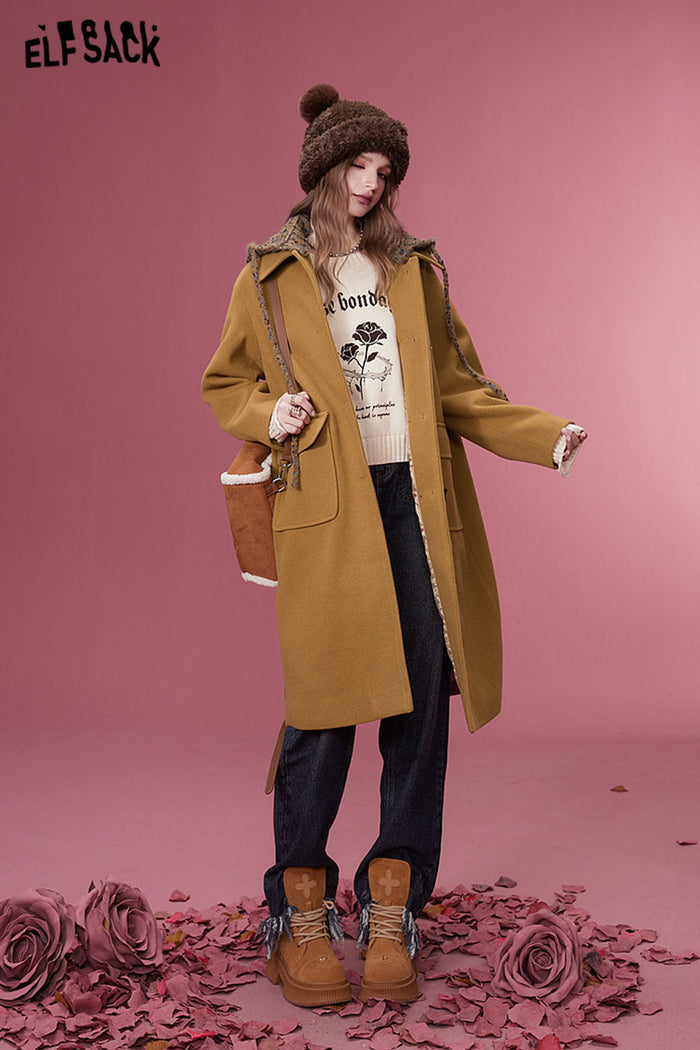 ELFSACK Women Korean Fashion Coats