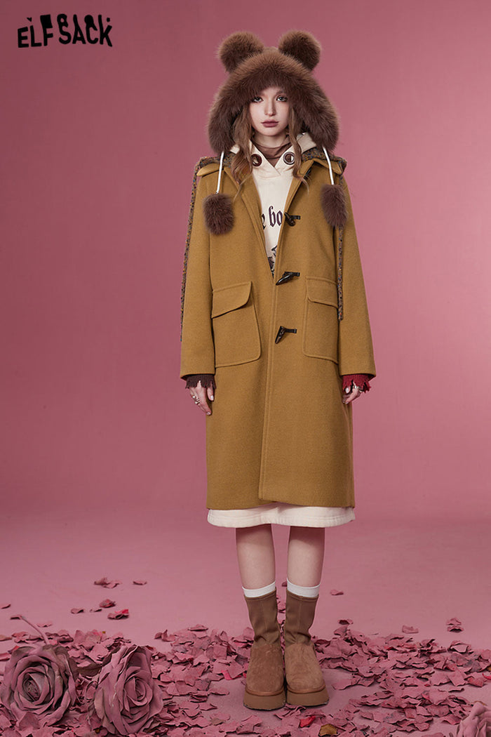 ELFSACK Women Korean Fashion Coats